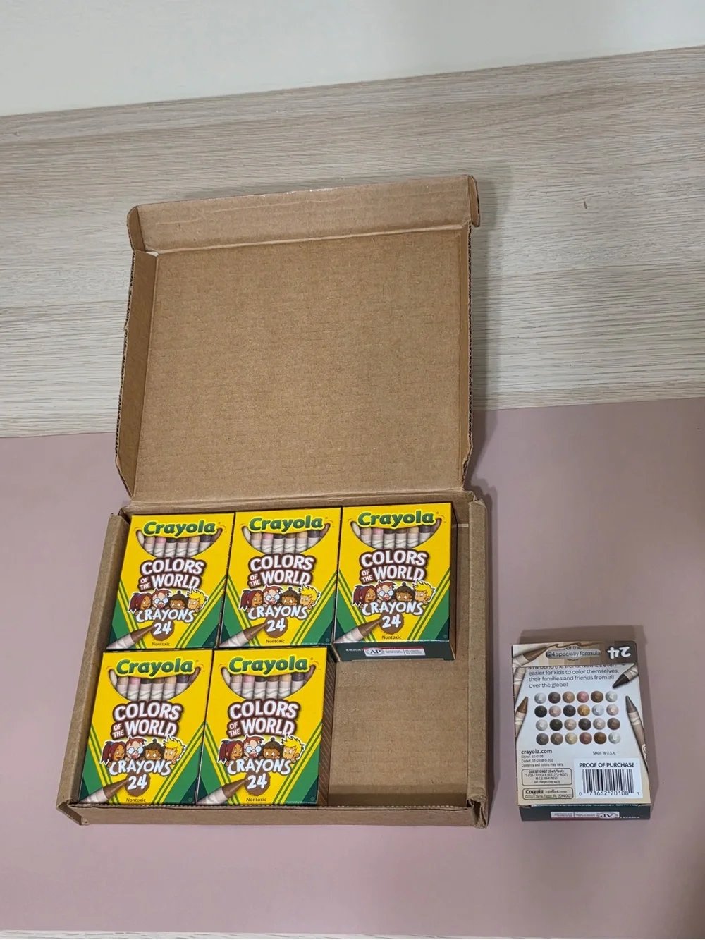 Crayola Colors of the World Crayon Boxes - Yellow (6 Pack)